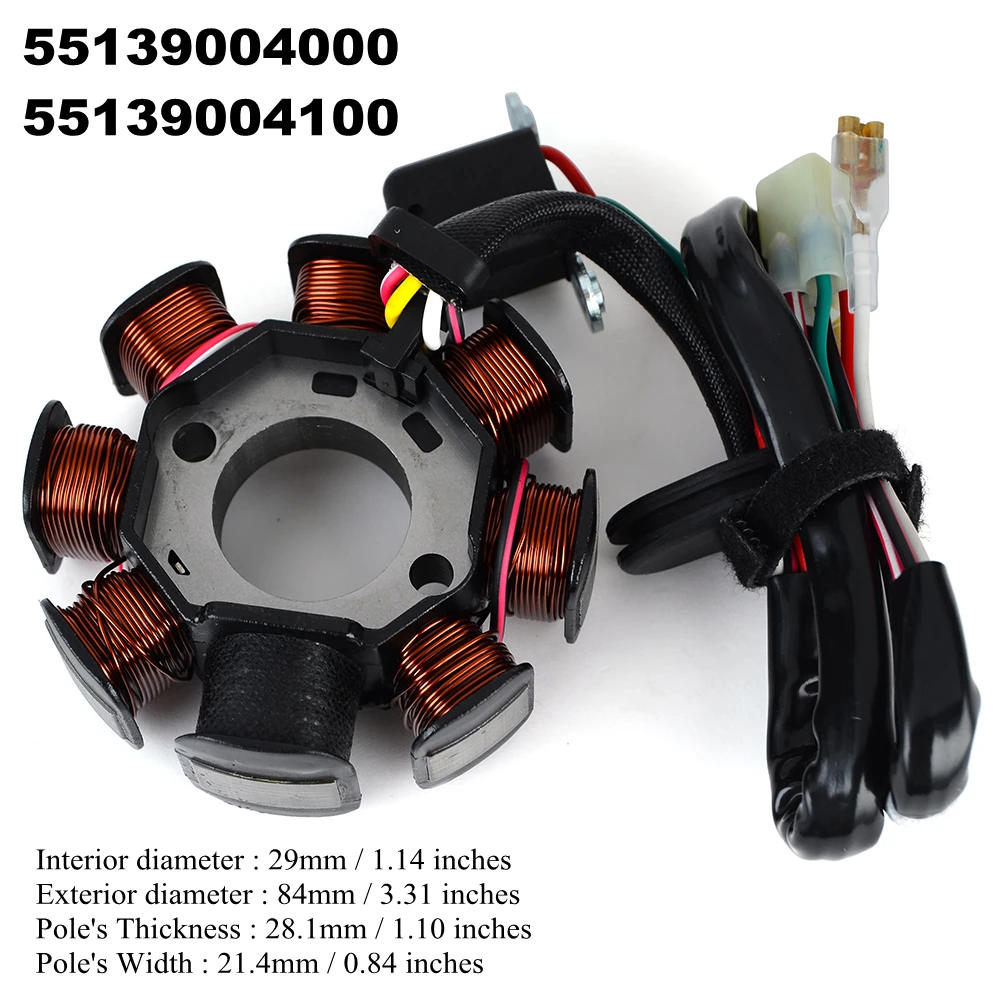 Generator Stator Coil for KTM 125 150 200 300 XCW EXC 250 XC XCW AND FACTORY 250R Freeride 300 XCW 55139004000 55139004100