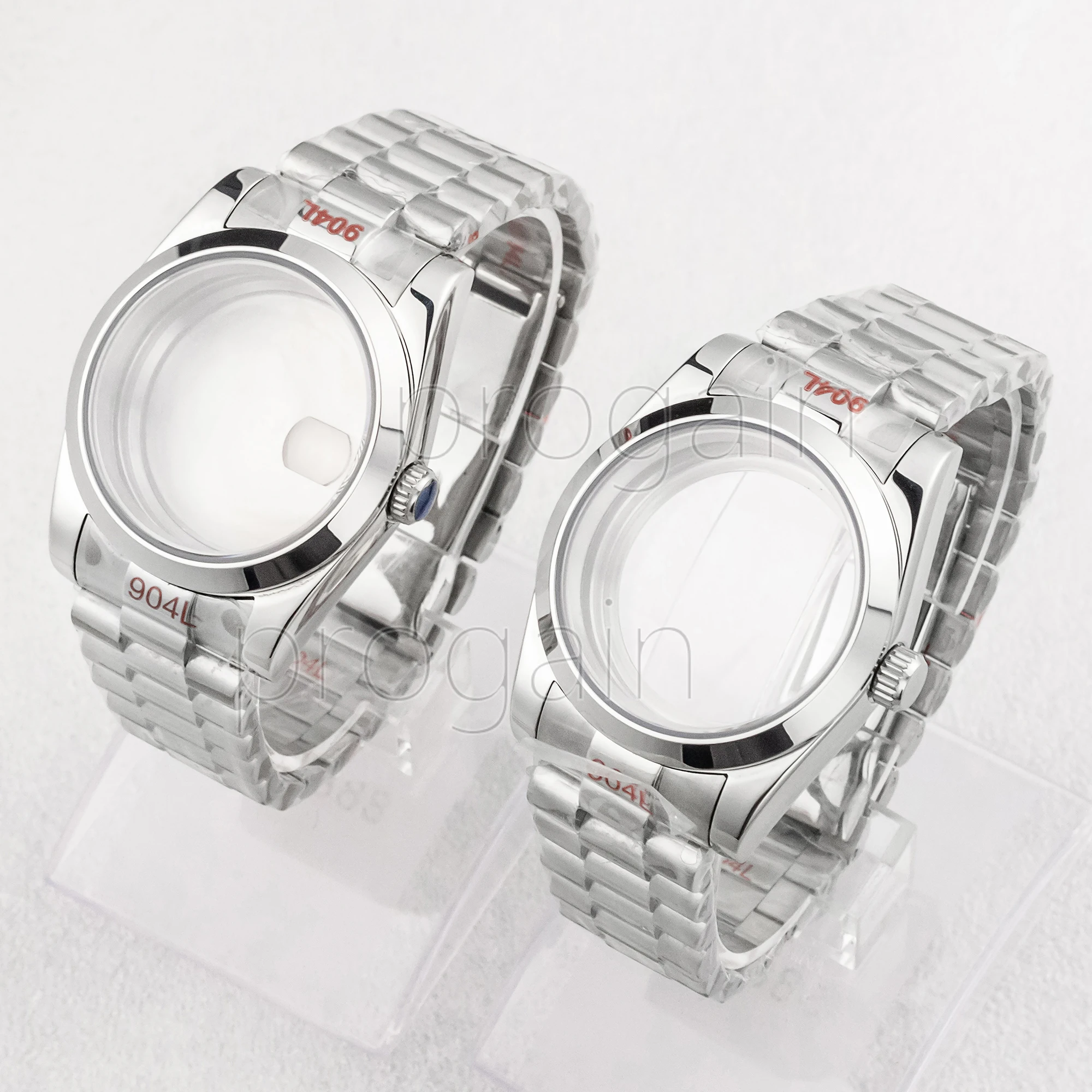 

NH35 Case Watch Strap Stainless Steel Sapphire Glass Wristwatches fit NH35 NH36 Automatic Movement Accessories Parts