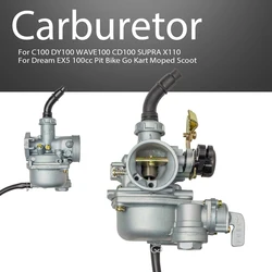 PZ19 19mm carburatore moto Carb per C100 DY100 WAVE100 CD100 SUPRA X110 Dream EX5 100cc Keihin Pit Bike Go Kart ciclomotore Scoot
