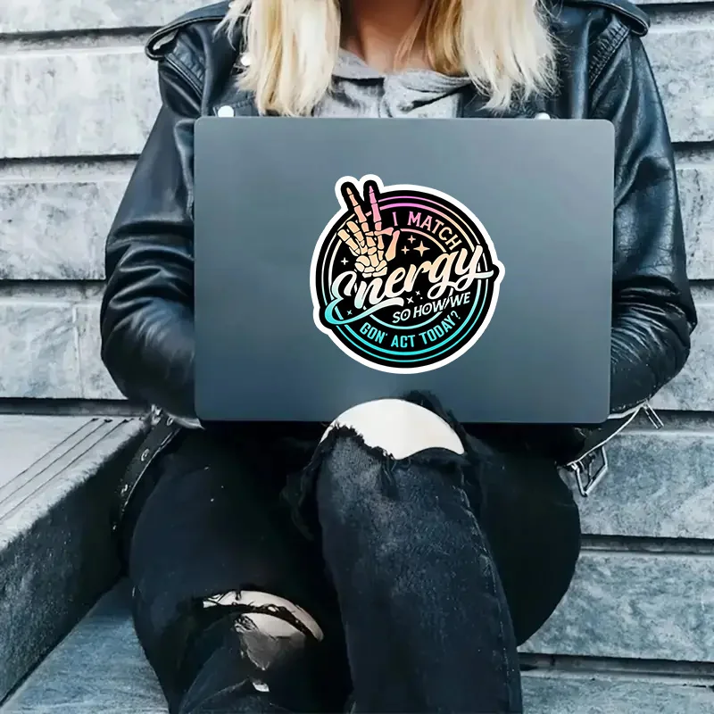 a Humorous Retro Waterproof Decal Suitable for Cars, Motorcycles, Laptops, And More. Designed for Single-Use on Plastic, Glass