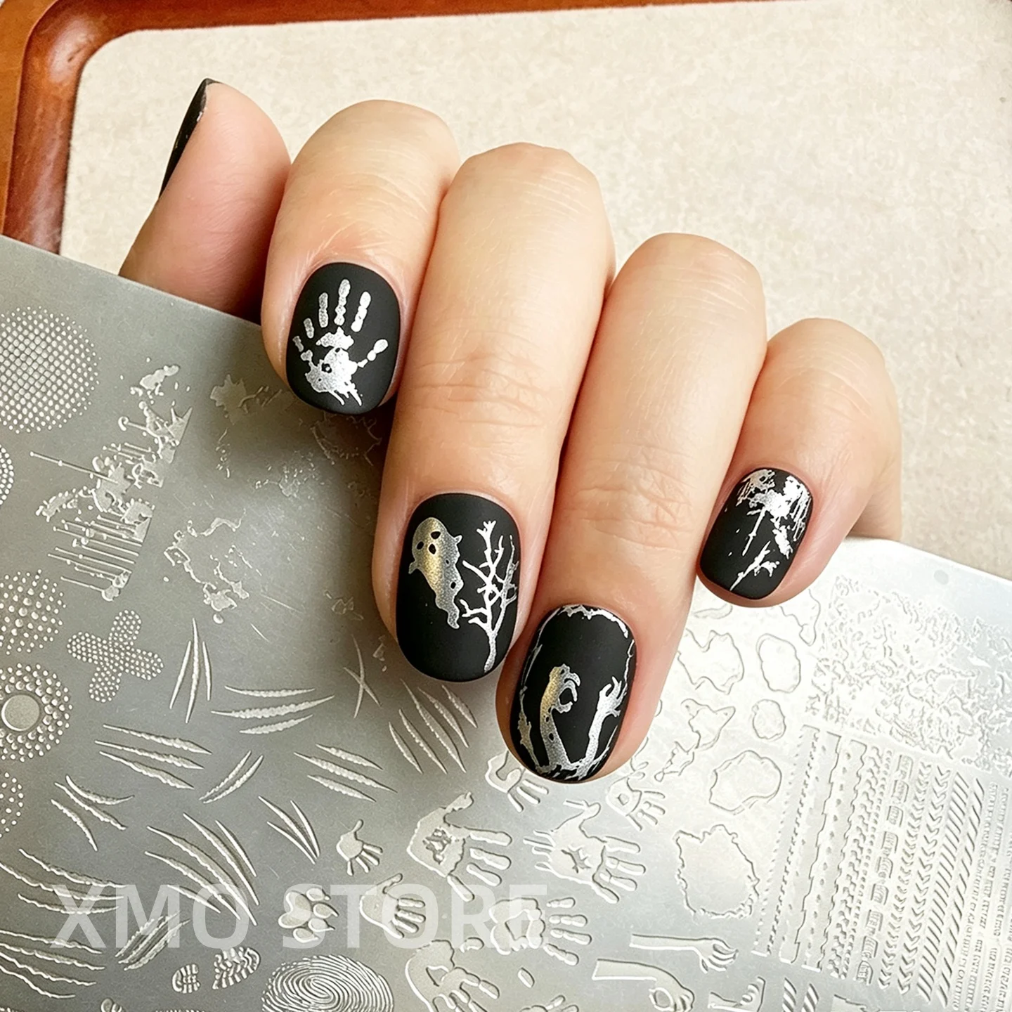 XMQ NAIL ART STAMPING PLATE HALLOWEEN TEMPLATES NUMBERS IMAGEPLATE