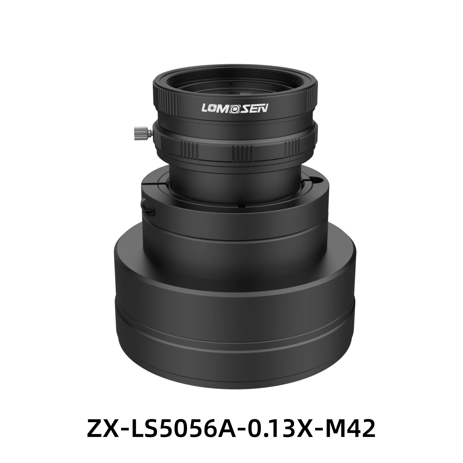 Lomosen ZX-LS5056A-0.13X-M42 8K Line Achromatic Lens 0.13X 62mm Sensor 50 Focal Length 48.1 Working Distance Multiple Lens Ports