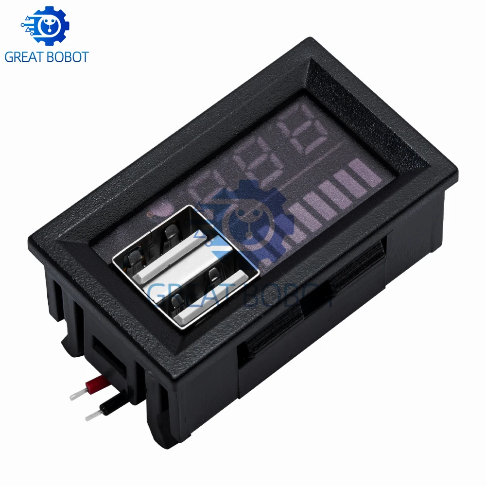 Dual USB 1S/2S/3S Lithium Battery Charging Module 3.7V-12.6V Auto Recognition for DIY Phone Battery Pack