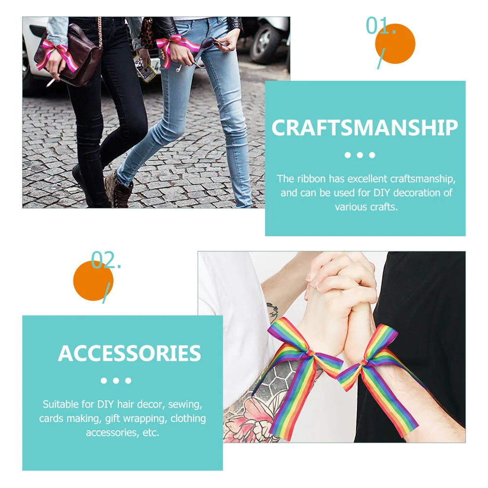 

6pcs Headband Ribbon For Party Wedding Decoration Craft Making Diy Gift Wrapping Bowknot Polyester Headdress