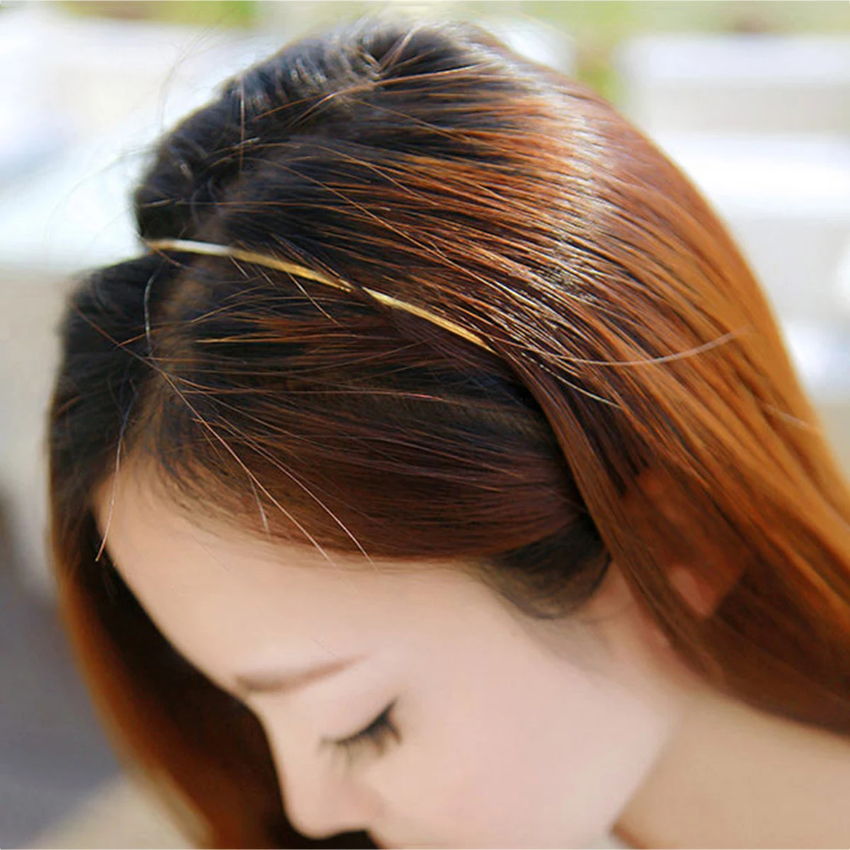 

6 Pcs Metal Hair Hoop Simple Design DIY Accessories Women Girls Women Hair Headb s for Daily Wear Parties