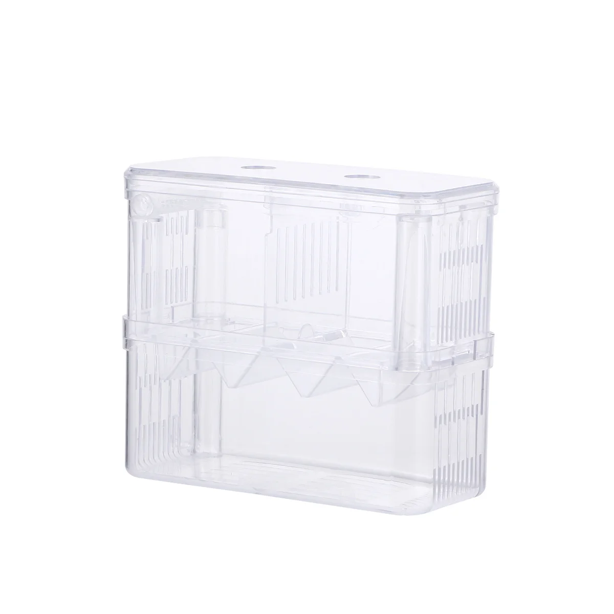 

Small Transparent Double Functional Fish Hatching Box Aquarium Breeding Tank for Betta Fish Incubator Survival Rate