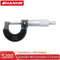 SHANHR 0.01mm 0-25mm Outside Micrometer Caliper Micrometer Measuring Instrument
