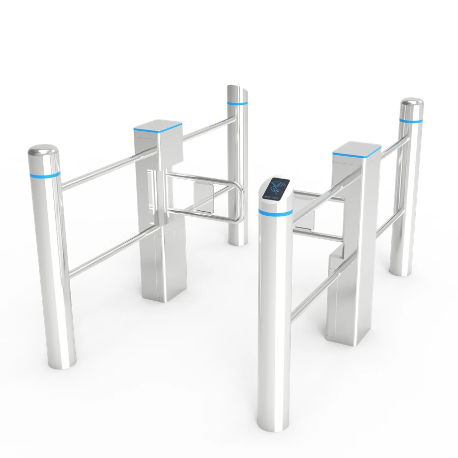 Infrared Sensor Supermarket Swing Barrier Gate Radar Automatic Open and Close Cylinder Turnstile Gate