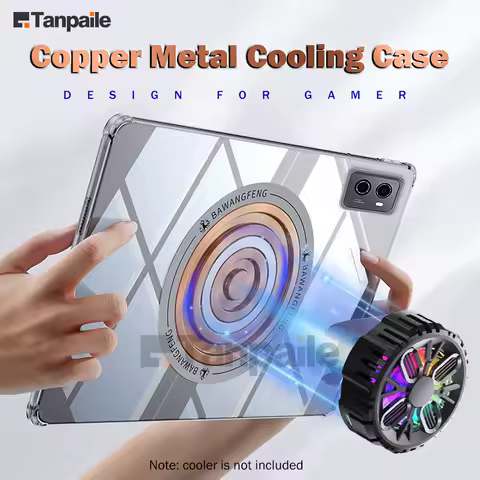 For Lenovo Legion Y700 Gen3 2025 Case Copper Tablet Cooling Case Magnetic Heat Dissipation Soft Clear For Legion Y900 Metal Case