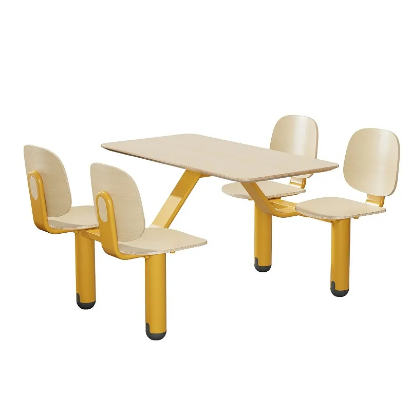 One-piece dining table and chair, commercial table and chair combination