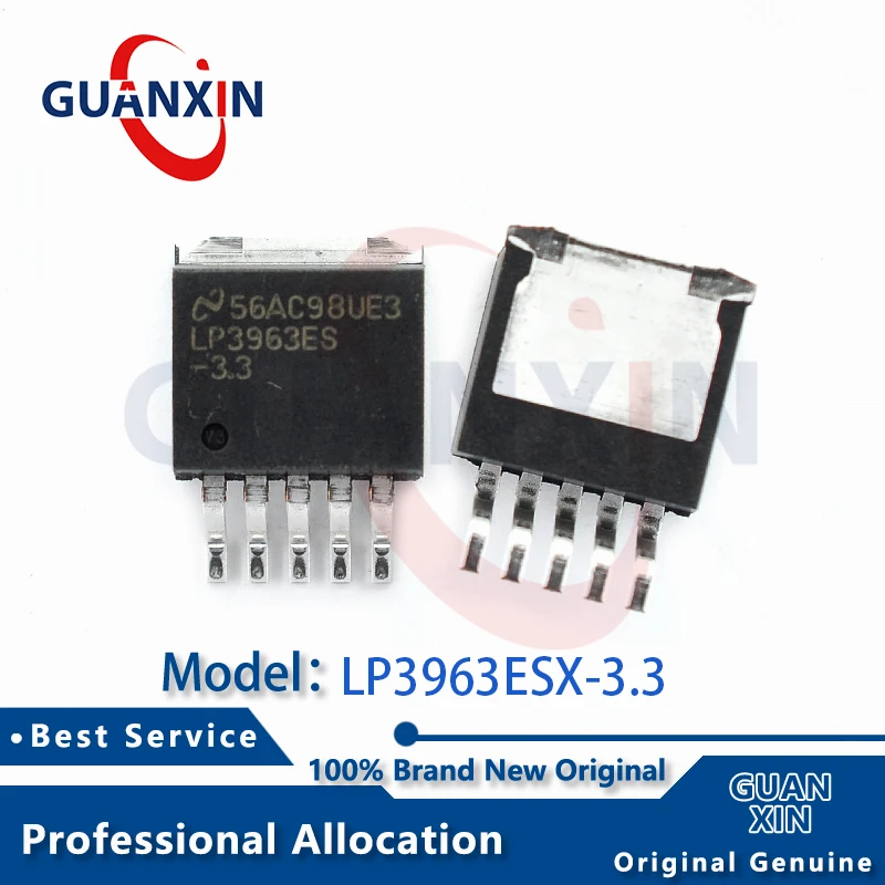 

100% New electrónica LP3963ESX-3.3 LP3963ES-3.3 TO-263-5 Marking LP3963ES-3.3 LP3963