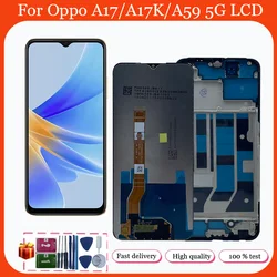 6.56'' IPS For Oppo A59 5G CPH2617 LCD Display Touch Panel Screen Digitizer Assembly Replacement For Oppo A17 A17K LCD display