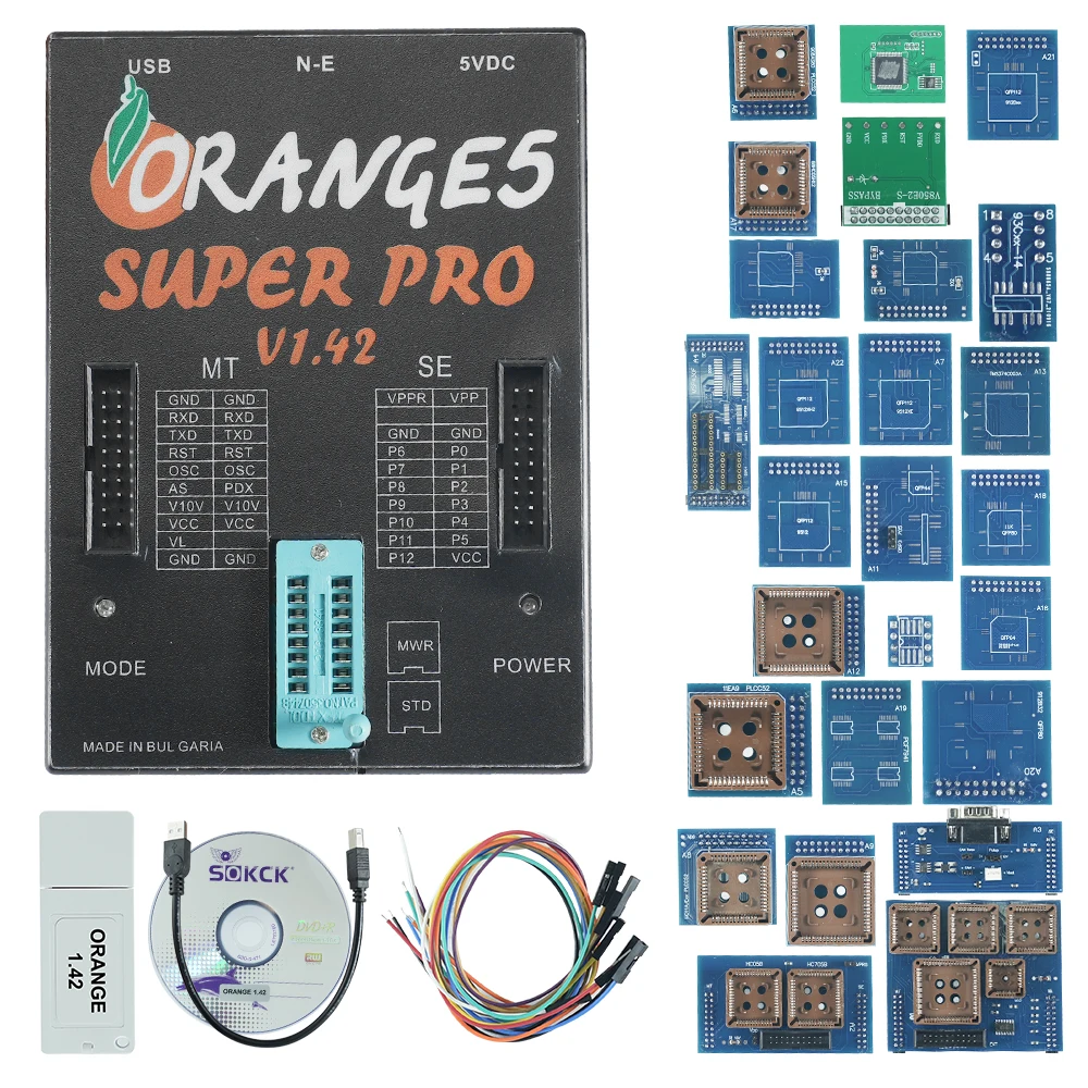 Новая полная активация V1.42 Orange5 Orange 5, Супер Программирование с полным адаптером, добавление полной лицензии Renesa и Fujitsu V4