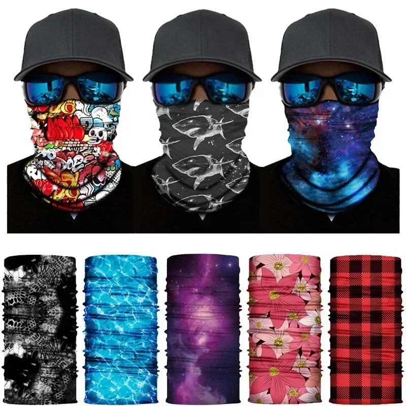 

Fashion Cycling Face Mask Riding Scarf Breathable Seamless Neck Gaiter Women Bandana Headwear Headband Snood Ski Masks Balaclava