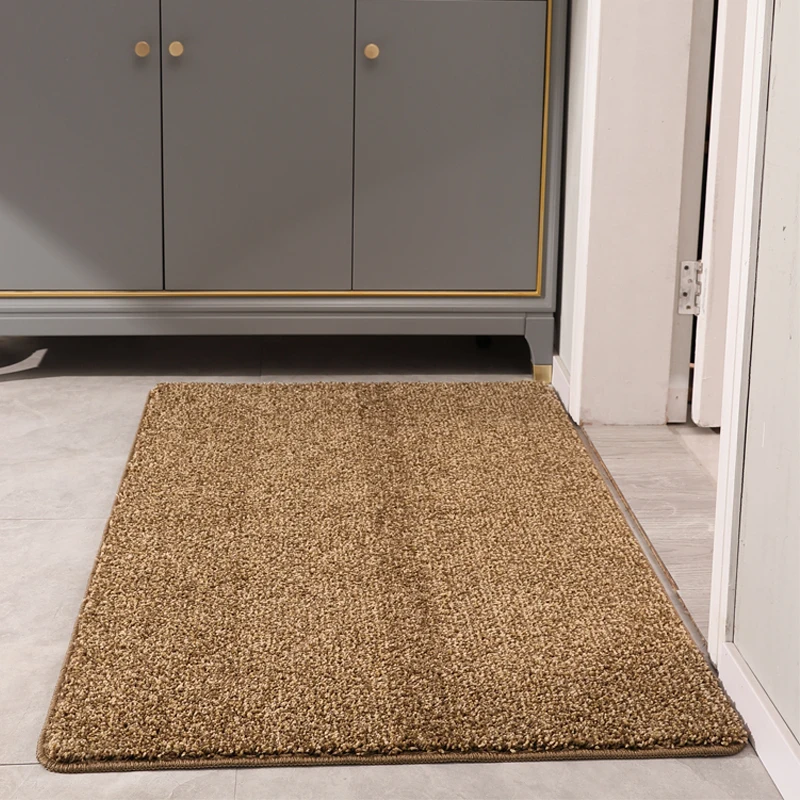 

Thickened Entrance Mat Home Door Mat Anti-Slip Hallway Dirt Trapping Carpet Simple Style Machine Washable Home Use Door Mat