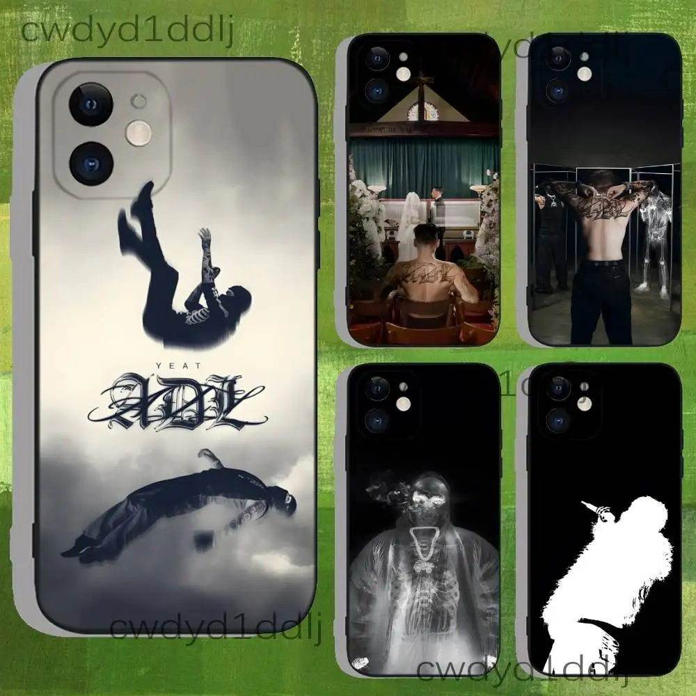 

Y-Yeat ADL Rapper Phone Case For iPhone 15,16,17,13,14,11,12,Pro,Max,Plus,E,Air,Mini Shockproof Soft Cover Fundas
