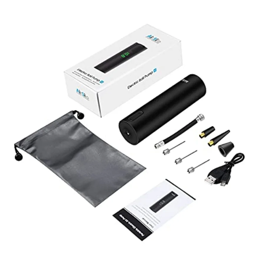 Snelle elektrische balpomp met LED-manometer Max 15PSI voor voetbal basketbal volleybal rugby voetbal zwemmen ring en Oth