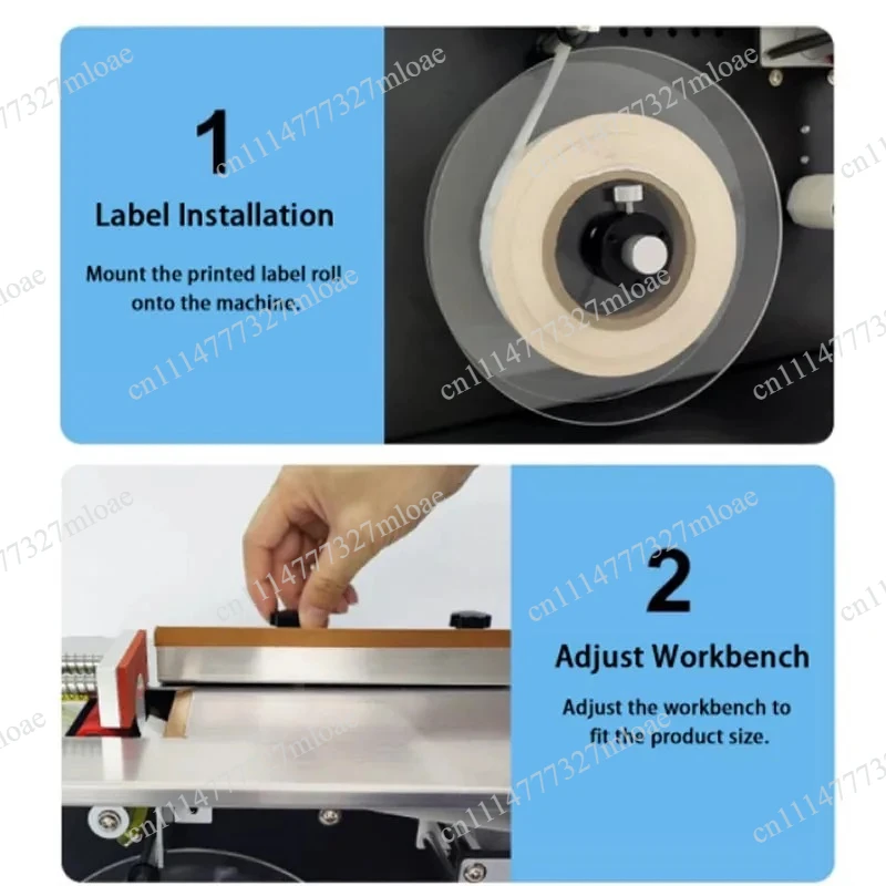 Right Angle Sealing Label Labeling Machine Semi Automatic Sealing Labeler For Packaging Box 90 Corner Stick Labeling Machine