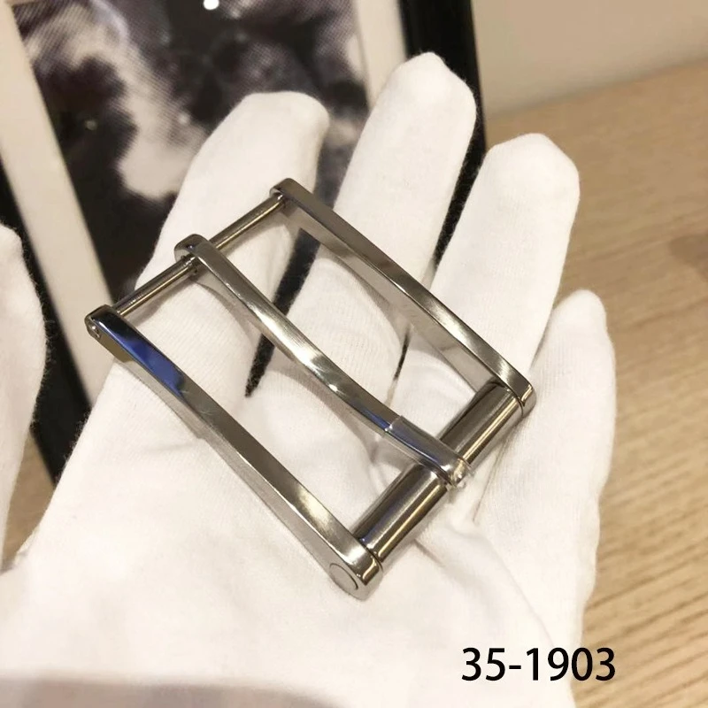 3 سنتيمتر التيتانيوم النقي دبوس مشبك حزام رئيس مشبك للرجال-التيتانيوم معدن مقاومة للصدأ دائم موضة ضوء الراحة مشبك حزام #3