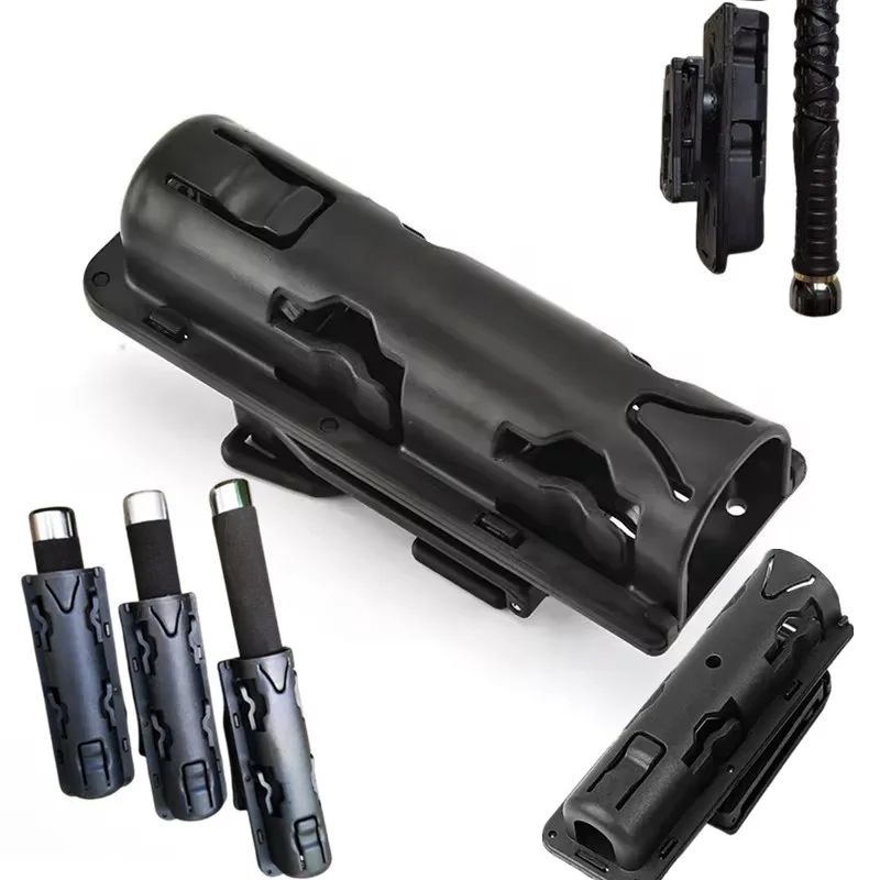 For Telescopic Stick And Shell 360 Degree Rotation Baton Case Holder Belt Storage Holster Pouch J8hu