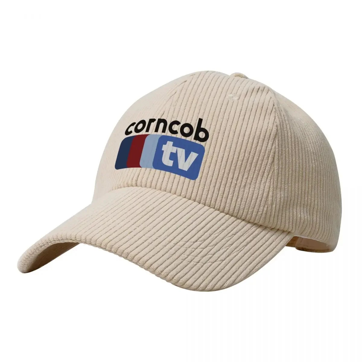 Corncob TV Corduroy Bone De Beisebol, Hard Hat, Viseira De Praia Feminina, Chapeu Personalizado