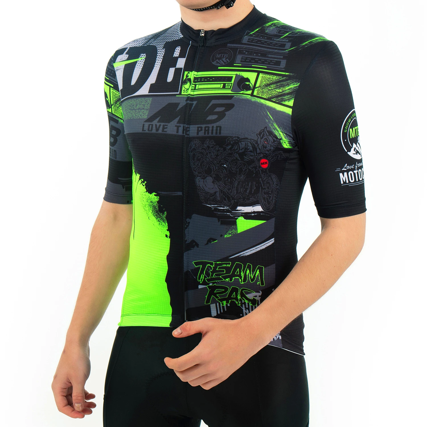 Fualrny Pro Cycling Jersey Summer MTB Bike Clothes Breathable Short Sleeve Bicycle Shirt Sport