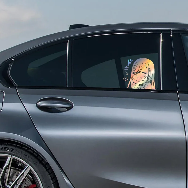 Car Stickers Cute Anime Car Window Bumpers Die-cut Vinyl Stickers Car Decorative Accessories - Image 3