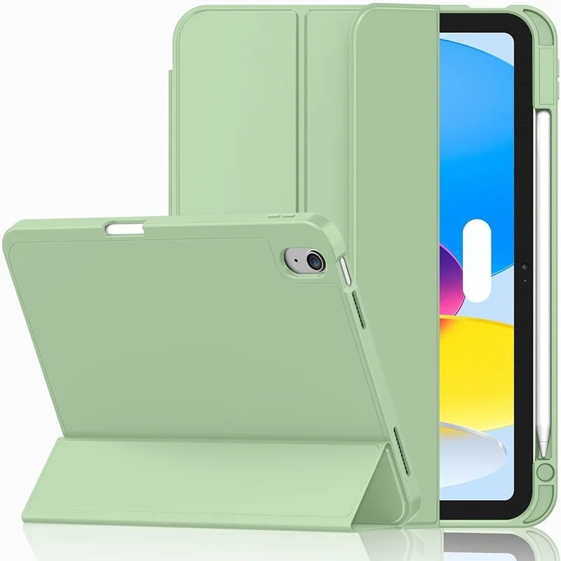 Für iPad 10. und 11. Generation A16 10,9 11 Zoll Weiche Leder-Folio-Hülle mit Schlaf-Wach-Funktion Stoßfeste Solide Schutzhülle – Detail 16