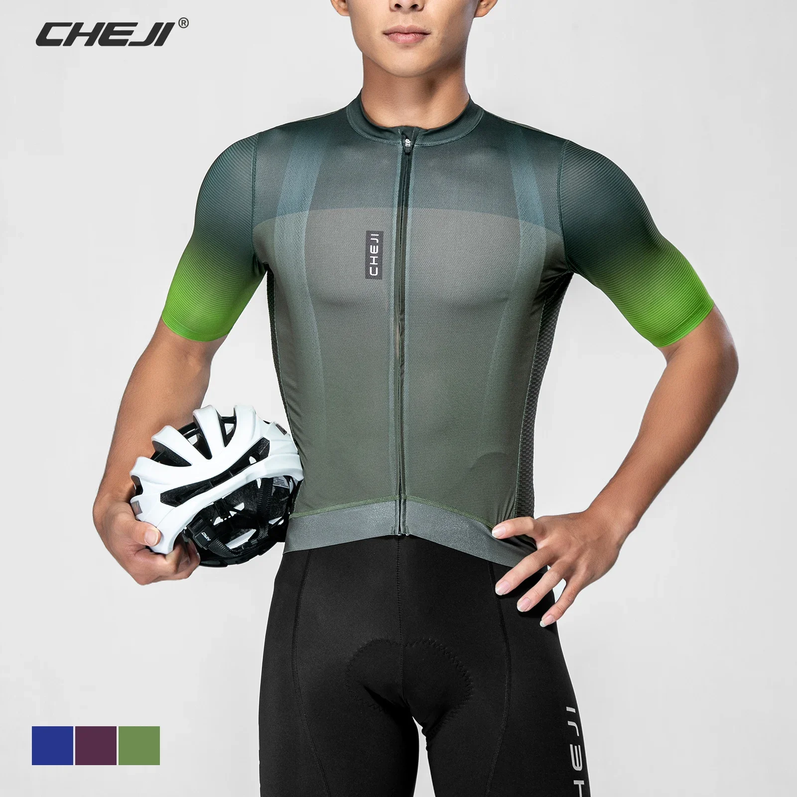 CHEJI Cycling Tights Tops Men's Cycling Clothing Quick Drying Jerseys Summer Tshirt Sports Equipment Summer Quick Dry Spandex