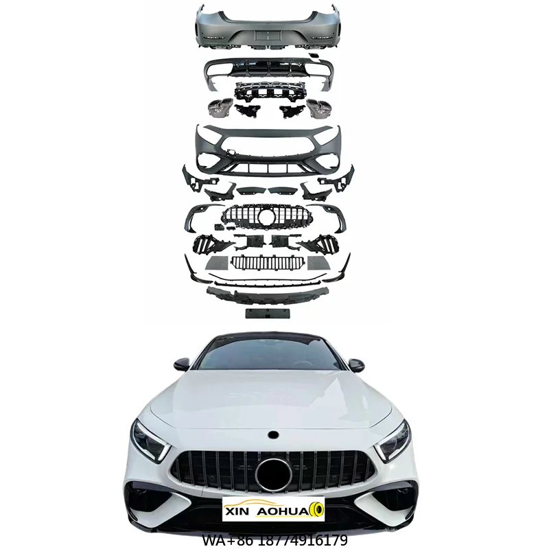 

New Hot Car Bumper Grille Tail Spoiler Exhaust Body Kit for C257 to GT63 Style Car Accessories