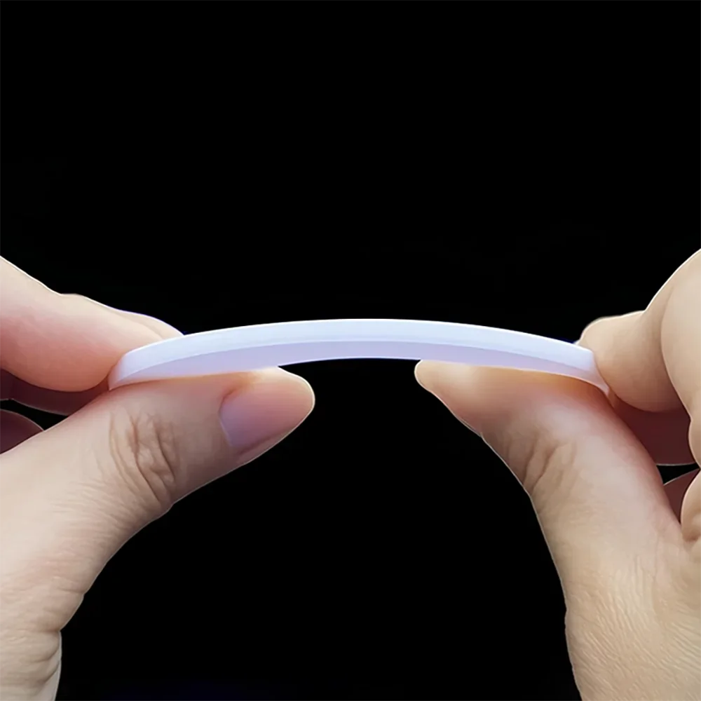 White PTFE Gasket Sealed Washer Thick 2mm-3mm ID 3mm-82mm OD 8.5mm-102mm Resistant High Temperature Acid & Alkali Spacer