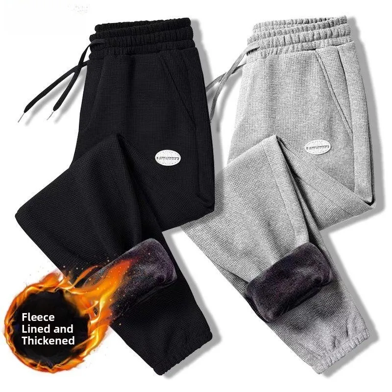 العصرية Fce اصطف فضفاضة تناسب الرجال ركض الخريف الشتاء الدافئة سراويل تقليدية الشباب السراويل الطويلة مريحة فضفاضة السراويل الرياضية