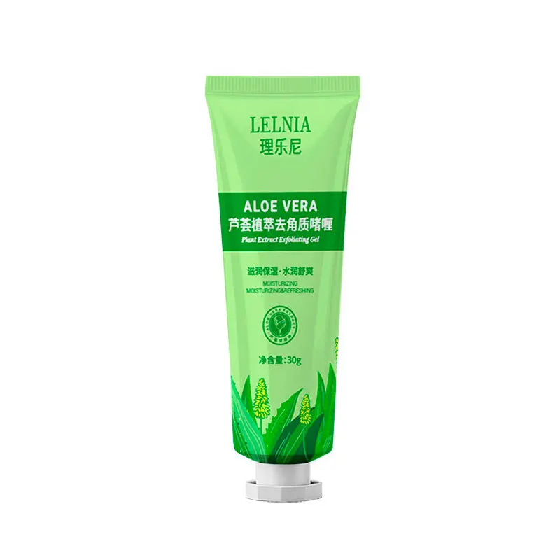 Aloe Vera Exfoliating Gel 30g - Gentle Face Scrub for Deep Cleansing Moisturizing Pore Minimizing | Suitable for Men & Women
