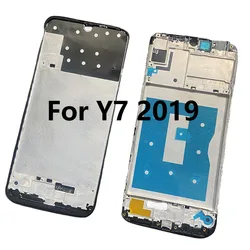 New For Huawei Y7 2019 Middle Frame Front Bezel Cover Metal Chassis Housing Back plate LCD Holder Y7 Prime 2019 Y7 Pro 2019