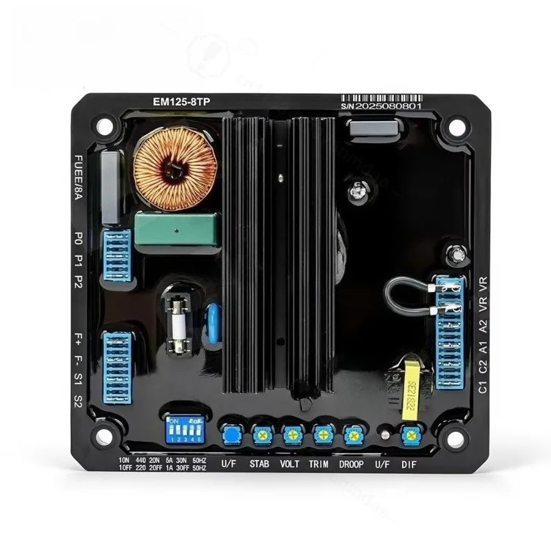 EM125-8TP AVR Automatic Voltage Regulator Generator Stabilizer Board Genset Replacement Spare Part