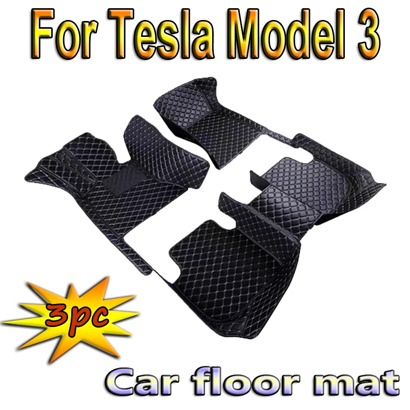 

Custom 3D Car Floor Mats for Tesla Model 3 2019-2023 Model Y 2021-2023 S 2016-2023 Interior Accessories Artificial Leather