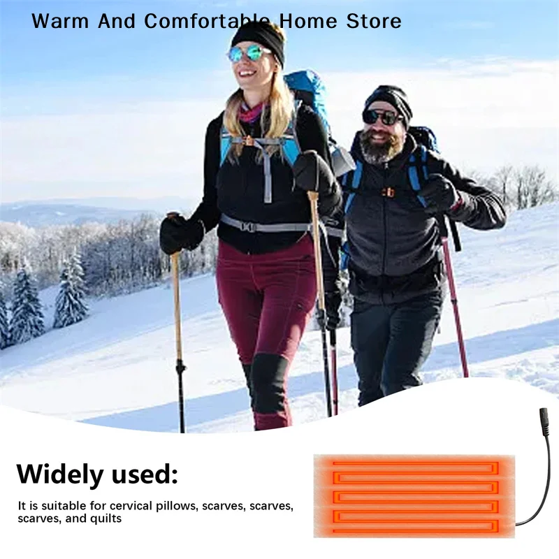 5V USB Warm Paste Pads Fast-Heating Carbon Fiber Heating Pad Safe Heating Warmer Pad For Cloth Vest Jacket Coat Fishing Camping view 2
