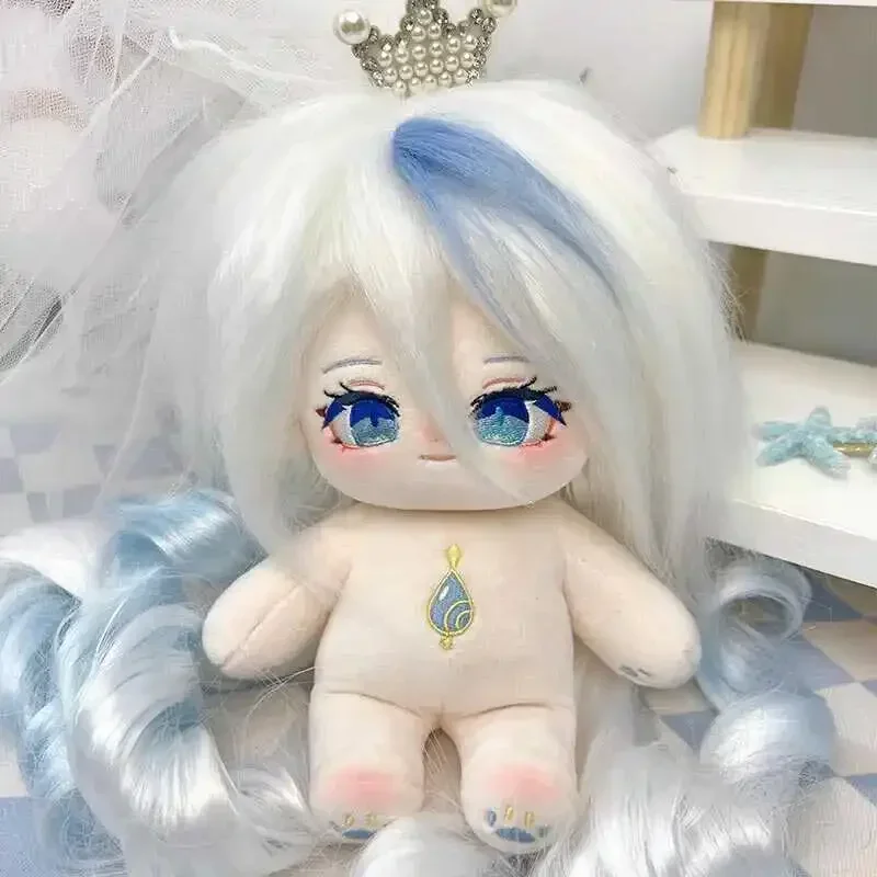 Farcito 20 cm Anime GenshinImpact Furina Cosplay Dress Up Cartoon Cotton Doll Peluche Per Bambini e Adulti Raccogliere Regali