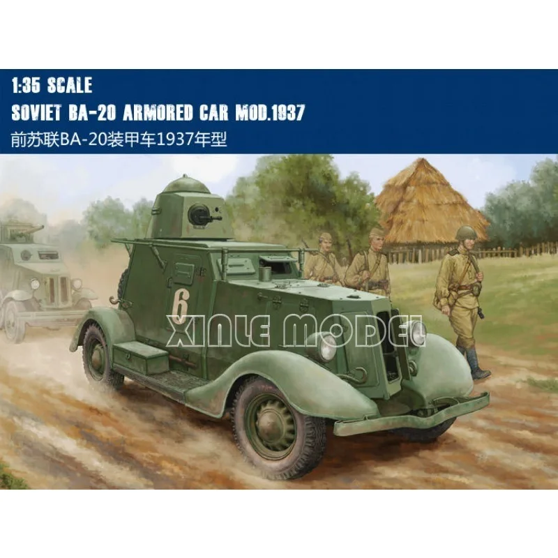 

Trumpeter Plastic Assembled Model Kit 83882 Soviet BA-20 Armored Car Mod.1937 1/35
