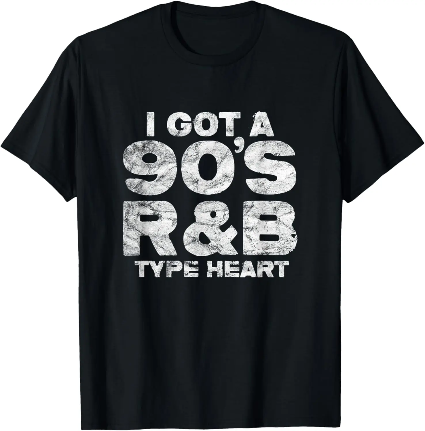 

Винтажная музыкальная футболка I Got a 90-х R&B Type Heart 1990-х годов