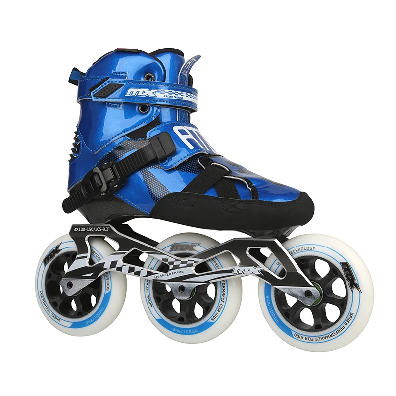 Factory Price High Quality Professional 3 Wheel Single Row Roller Shoe Boots Racing Inline Speed Skates