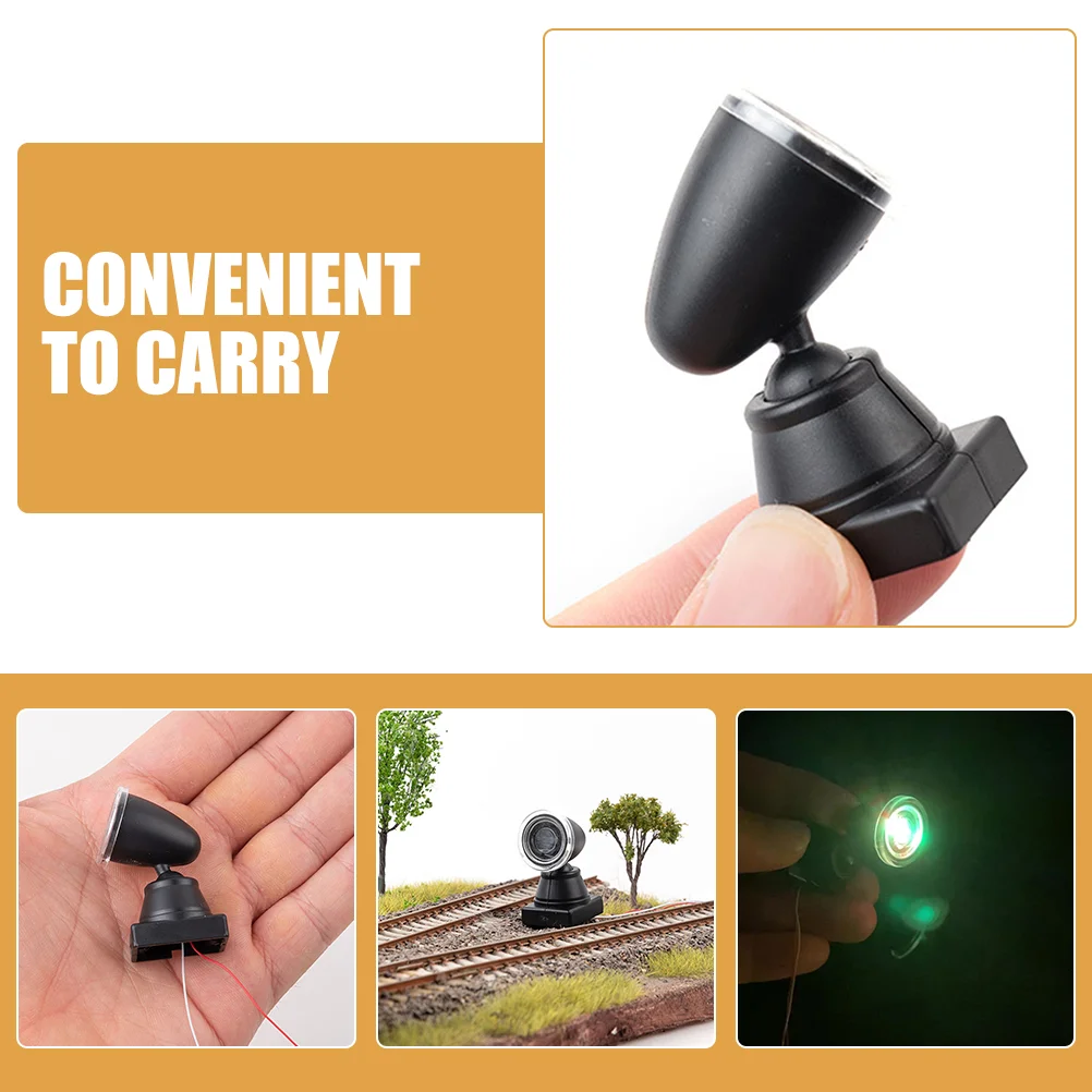 4 Pcs Traffic Light Model Sand Table Ornament Spotlight Simulated Signal Mini Landscape Miniature