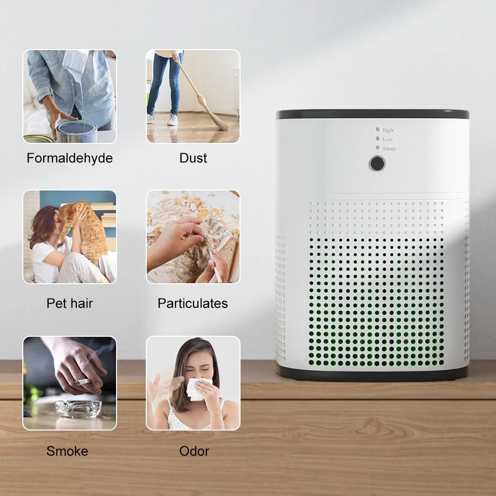 OUNEDA HY1800 Air Purifier - True H13 HEPA & Carbon Filters - Efficient Air Cleaner - Aroma Diffuser