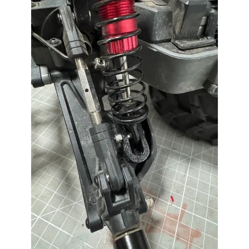 For MJX 10208 1/10 Scale RC Crawler 3D Printed Shock Mount Extender TPU Durable Suspension Riser, No-Drill Bolt-On for V1 V2
