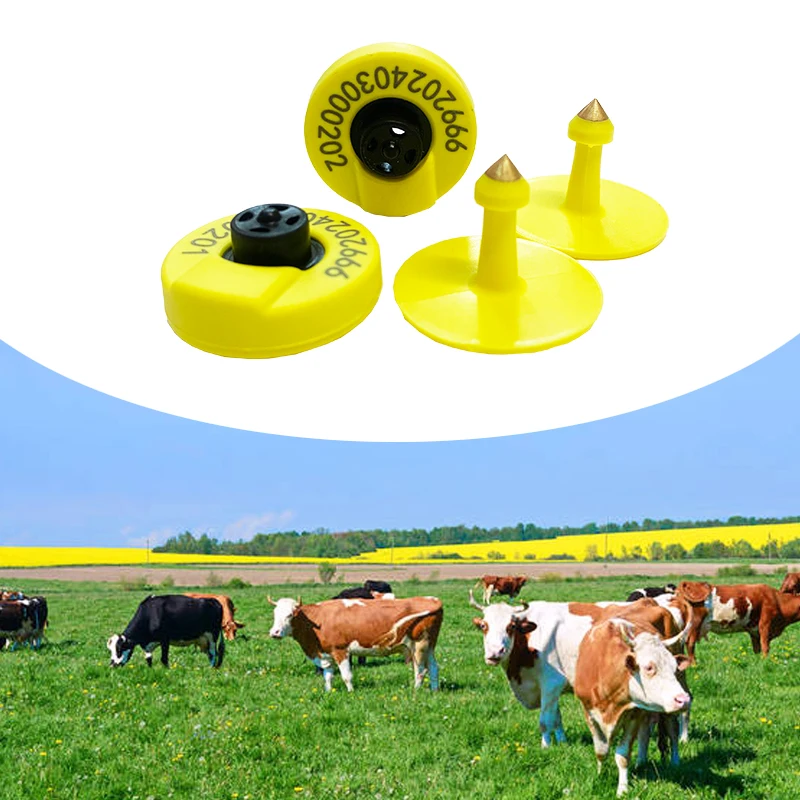 شحن مجاني 134.2 كيلو هرتز زر الذكور العلامة LF تتفاعل EID العلامات FDX-B الحيوان الأذن العلامة لإدارة المزرعة الماشية ISO11784/785 القياسية