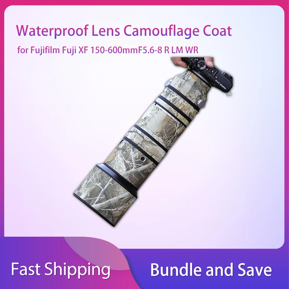 XF 150 600F5.6-8 مقاوم للماء عدسة التمويه معطف غطاء للمطر ل Fujifilm فوجي XF 150-600mmF5.6-8 R LM WR واقية كم