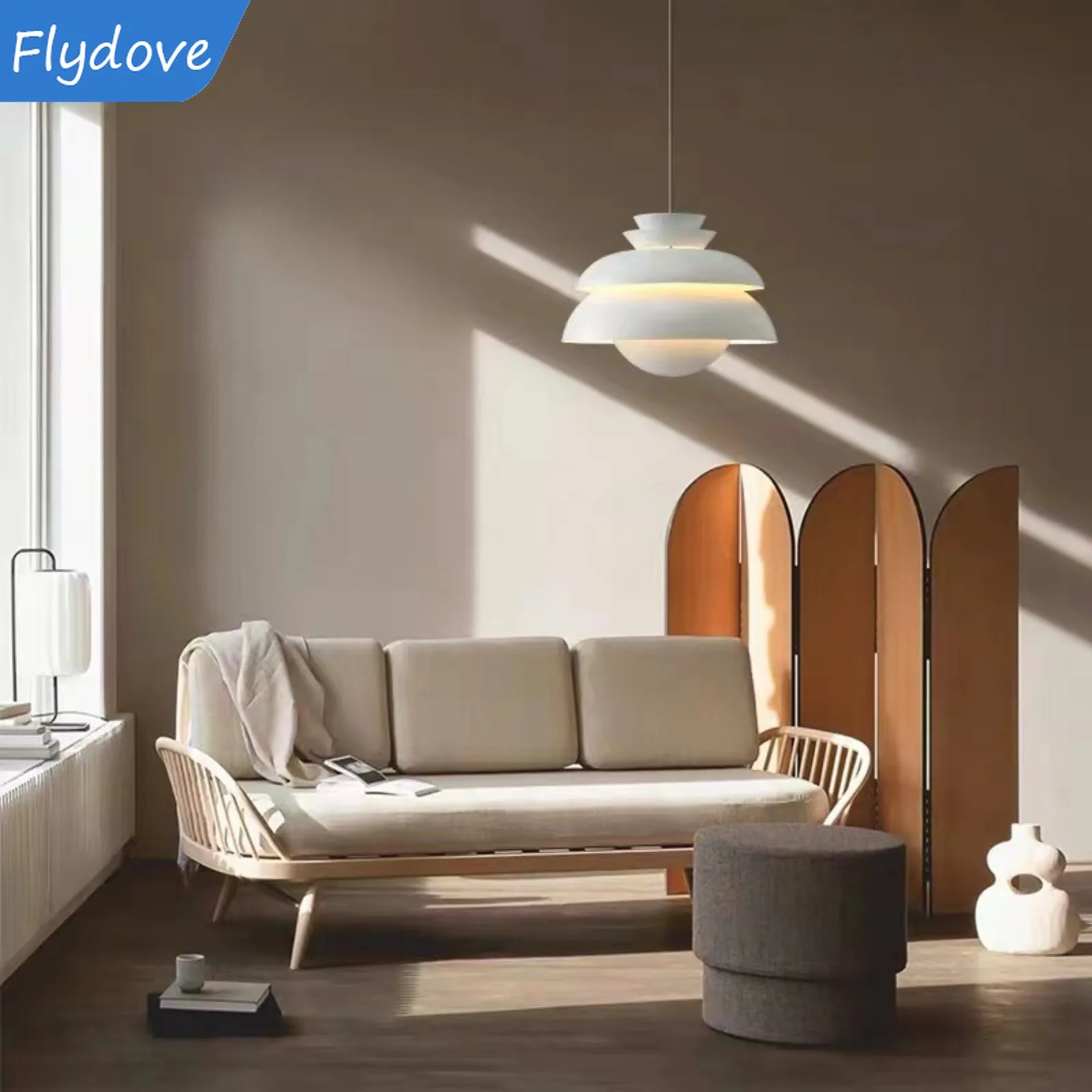 

Denmark Designer LED White Round Pendant Lamp for Living Room Bedroom Study Bar Dining Room Home Decor Fixtures Chandeliers