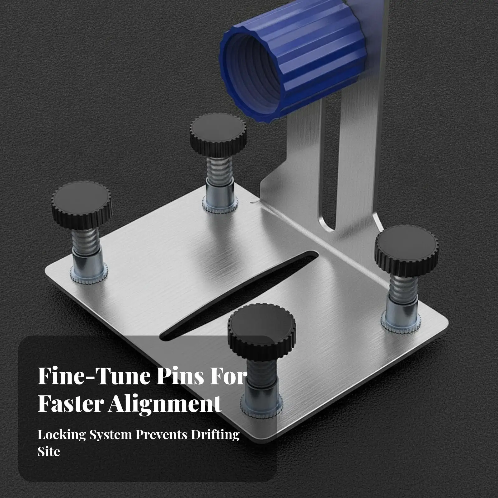 Stainless Steel Level Holder Wall Mount Bracket for Spirit Level Storage and Measurement Tasks