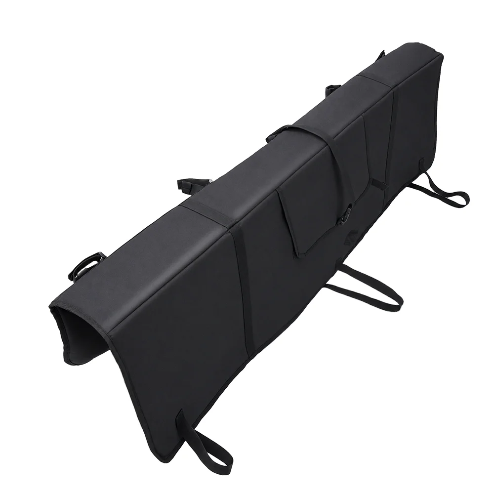 RASTP-Tailgate Pad with Pockets Foldable Truck Bike Pad Pickup Tailgate Guard With Black Drawstring Storage Bag TBC131