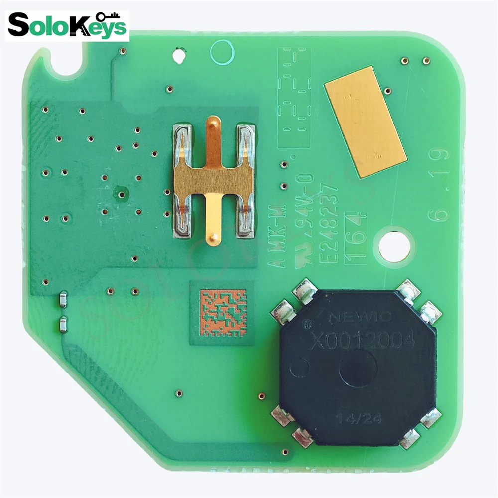 مفاتيح SOLOKEYS-مفتاح ذكي للتحكم عن بعد بشعار ، 3 أزرار ، شريحة 47 ، F03H30G111 ، P ، N: ، Wuling Air EV ، Bingo ، أصلي